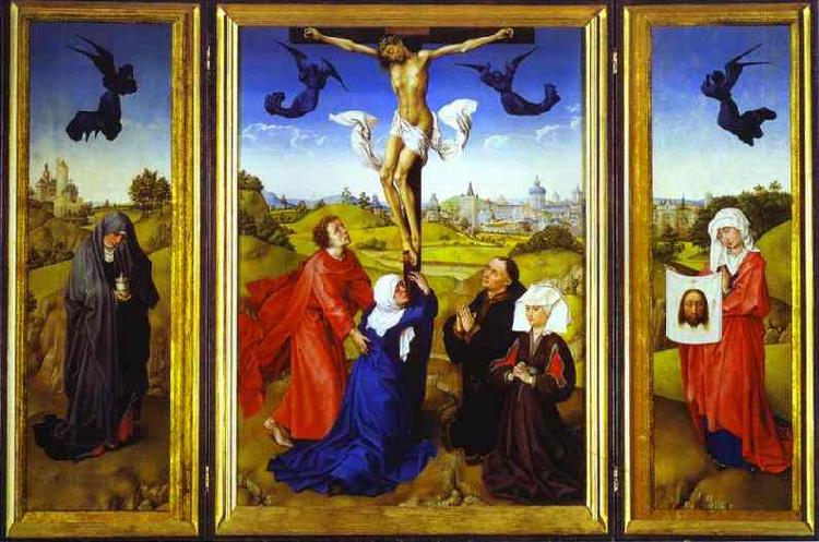 Rogier van der Weyden Crucifixion Triptych